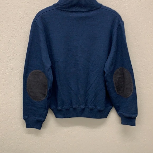 {St Croix shop} 1/4 zip navy wool blend sweater S - Picture 3 of 5